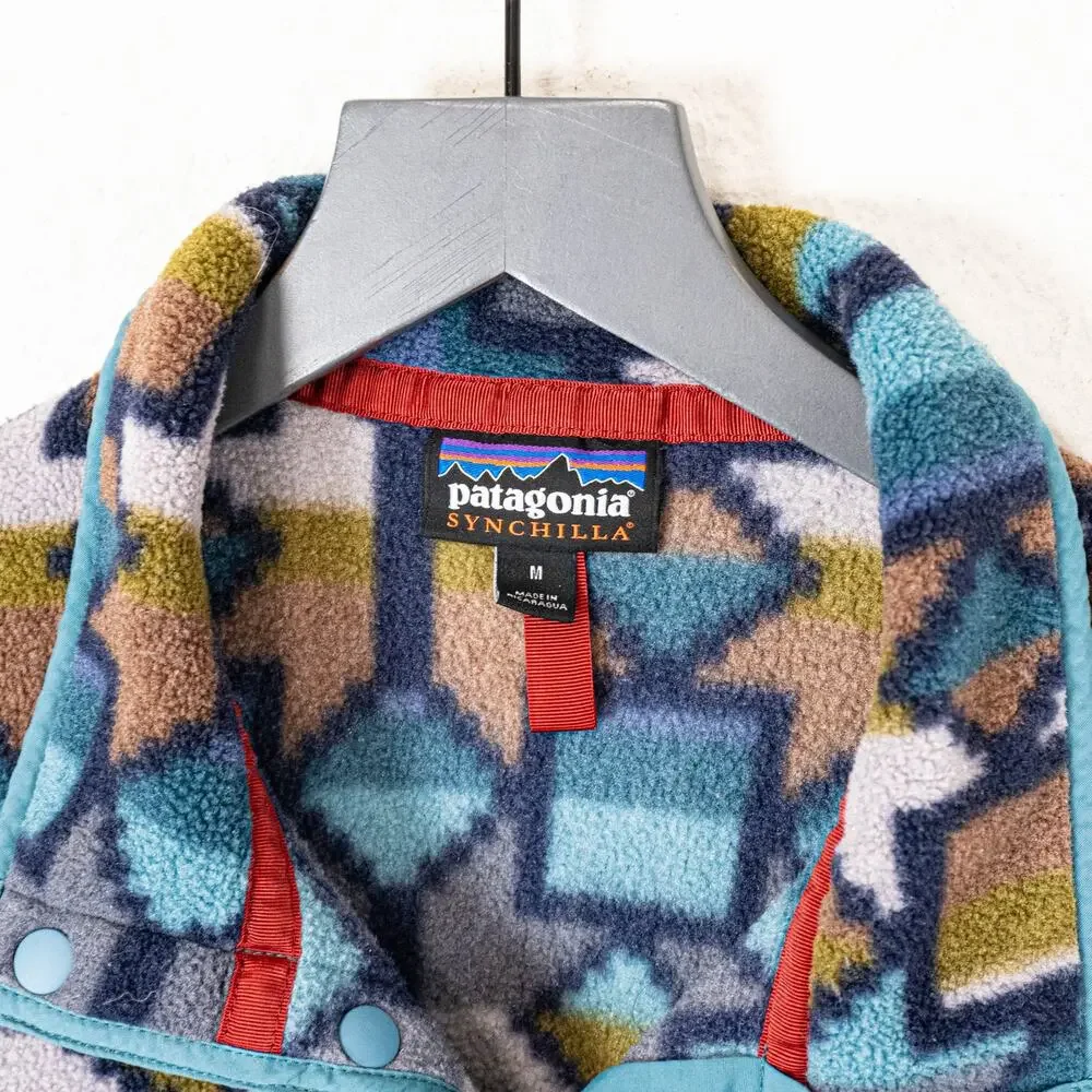 Patagonia Synchilla Snap-T Fleece Pullover Cedar Mesa New Navy size Medium